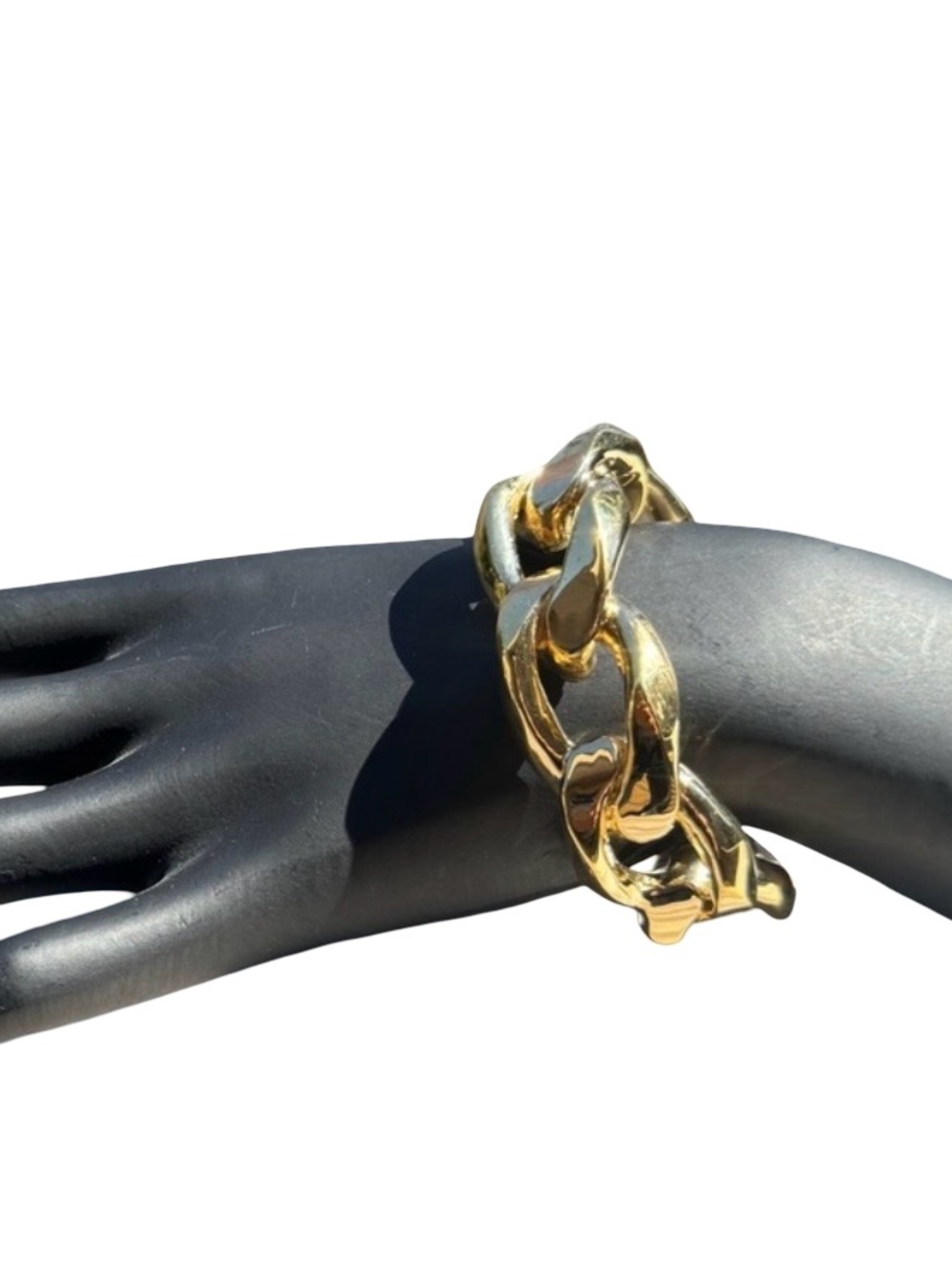 JENNIFER FISHER Gold Link Chain Bracelet Chunky Statement Bracelet Bangle